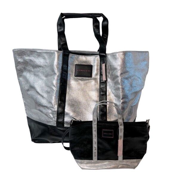 Victoria's Secret Weekender Tote Bag & Crossbody Set NWT - Picture 2 of 10